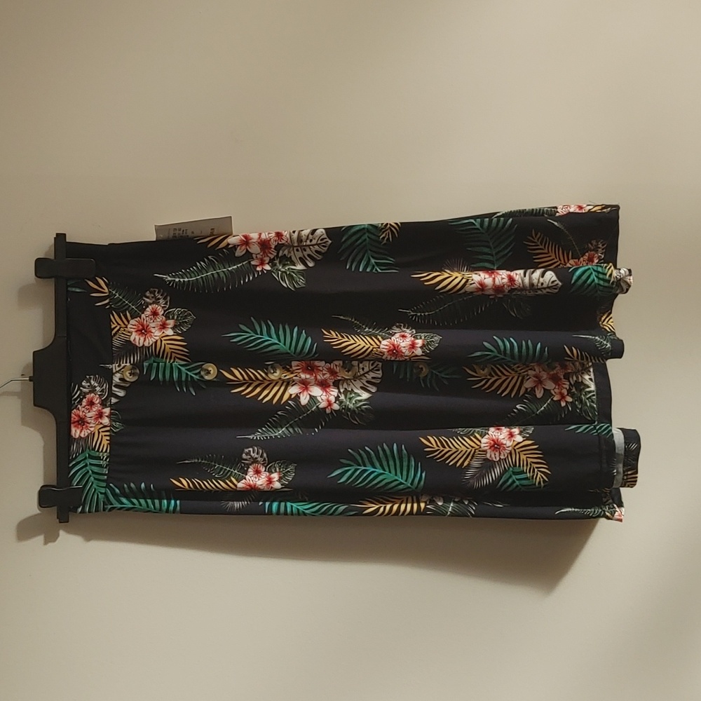 Majora Tropical Floral Midi Skirt